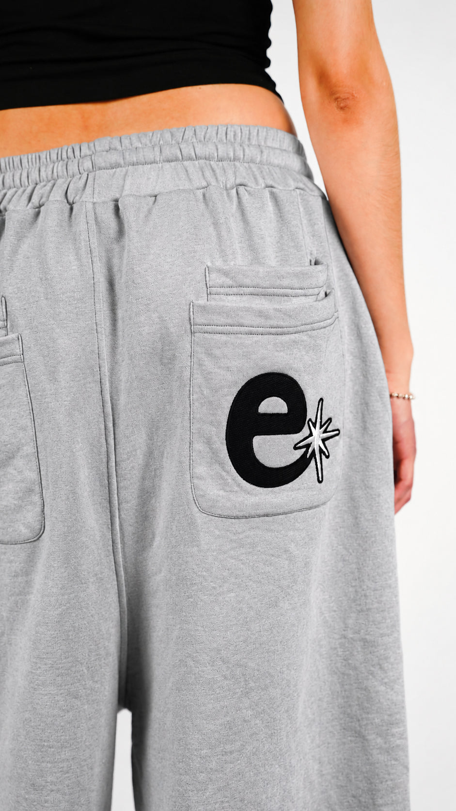 'Stellar' Sweat Shorts (Grey)